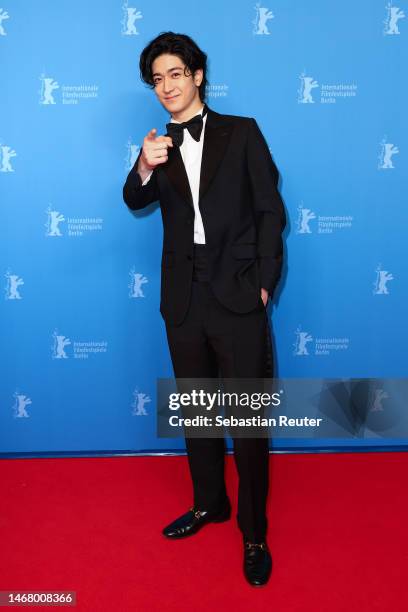 Yuto Nakajima at the "#Manhole" premiere during the 73rd Berlinale International Film Festival Berlin at Kino International on February 20, 2023 in...