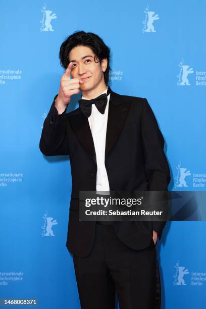 Yuto Nakajima at the "#Manhole" premiere during the 73rd Berlinale International Film Festival Berlin at Kino International on February 20, 2023 in...