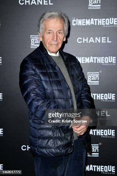 Costa-Gavras attends the "The Son" Premiere at la Cinematheque on February 20, 2023 in Paris, France.