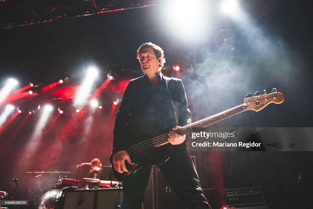 Fatah Rapper Interpol Brad Truax of the American rock band Interpol performs on stage at La ...