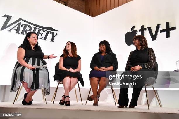 Jenelle Riley, Lauren Neustadter, Octavia Spencer and Nichelle Tramble Spellman