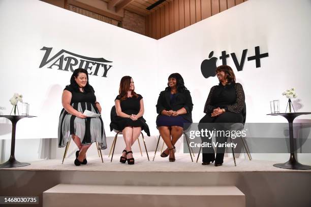 Jenelle Riley, Lauren Neustadter, Octavia Spencer and Nichelle Tramble Spellman