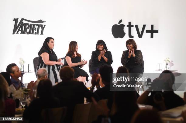 Jenelle Riley, Lauren Neustadter, Octavia Spencer and Nichelle Tramble Spellman