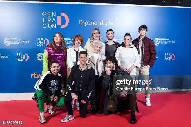 The Tech Brigade, poses at the photocall of the Generation D Gala organized by RTVE at the Callao Cinemas, on 20 February, 2023 in Madrid, Spain. The...