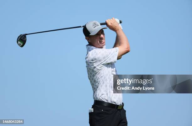 Steven Alker on the second hole during the final round of the Mitsubishi Electric Championship at Hualalai at Hualalai Golf Club on January 21, 2023...