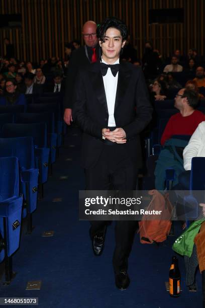 Yuto Nakajima at the "#Manhole" premiere during the 73rd Berlinale International Film Festival Berlin at Kino International on February 20, 2023 in...