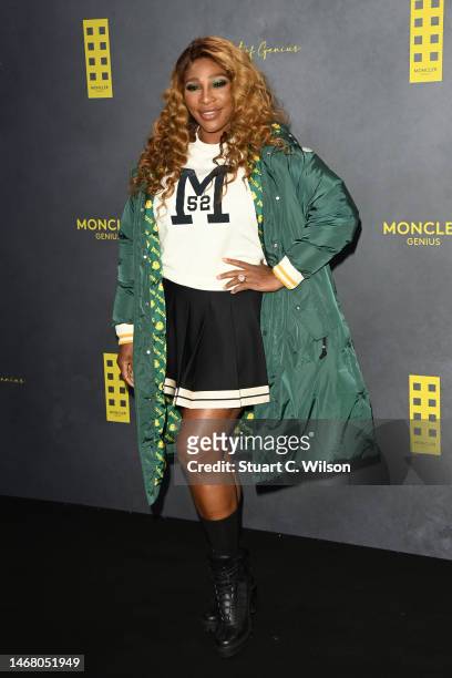 Serena Williams attends the Moncler Genius presentation during London Fashion Week February 2023 on February 20, 2023 in London, England.