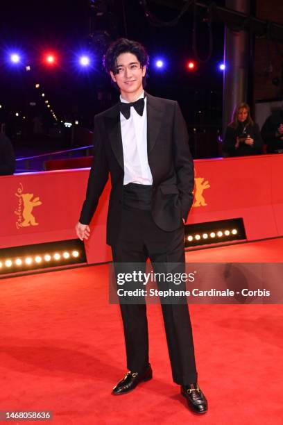 Yuto Nakajima attends the "Seneca" premiere during the 73rd Berlinale International Film Festival Berlin at Berlinale Palast on February 20, 2023 in...