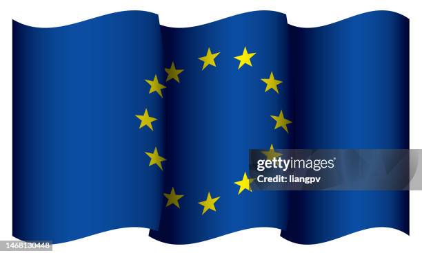flag of europe - all european flags stock illustrations