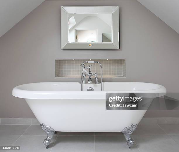 bath - free standing bath stock pictures, royalty-free photos & images