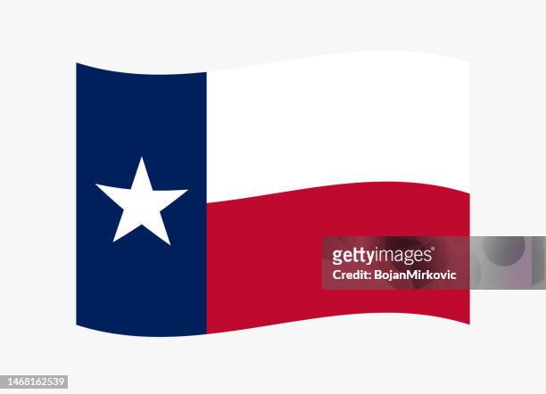 texas waving flag. vector - texas independence stock illustrations