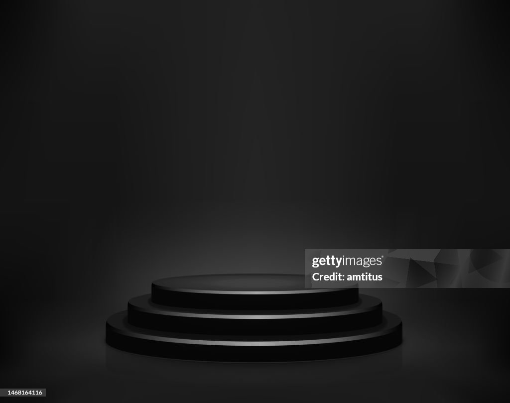 Winners podium
