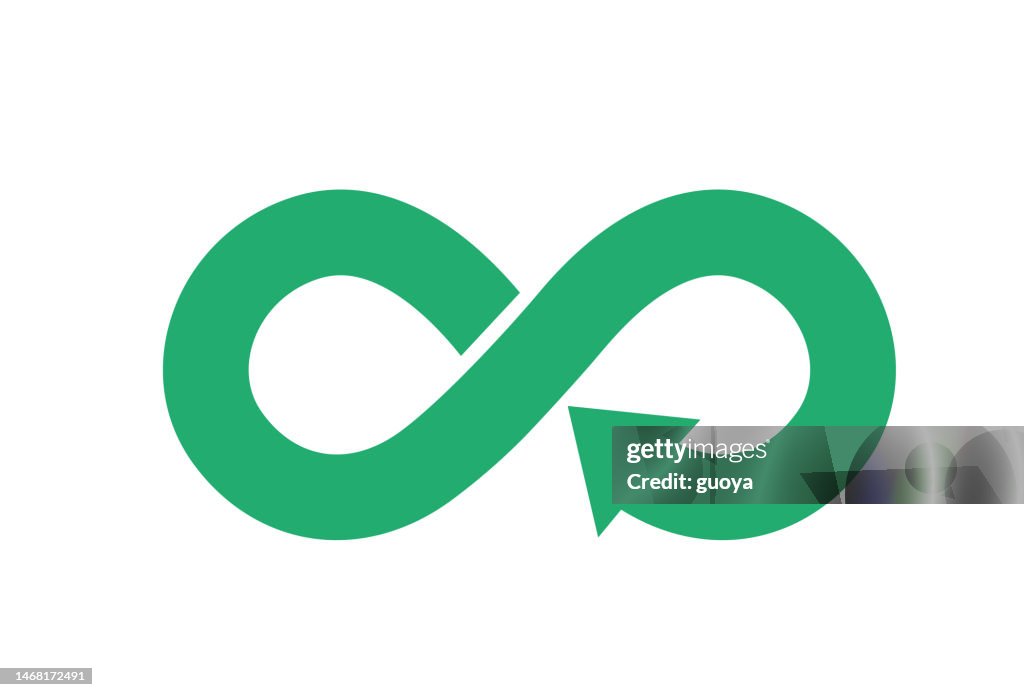 Infinite loop icon.