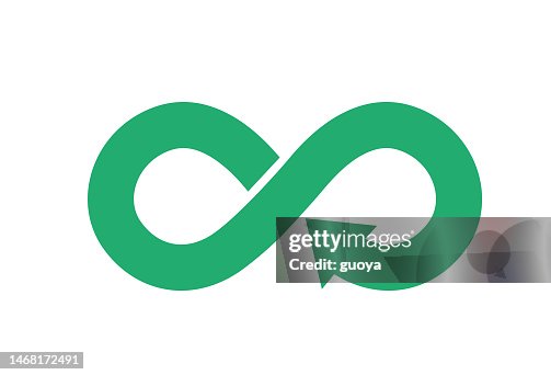 Infinite loop icon. Infinite loop icon.