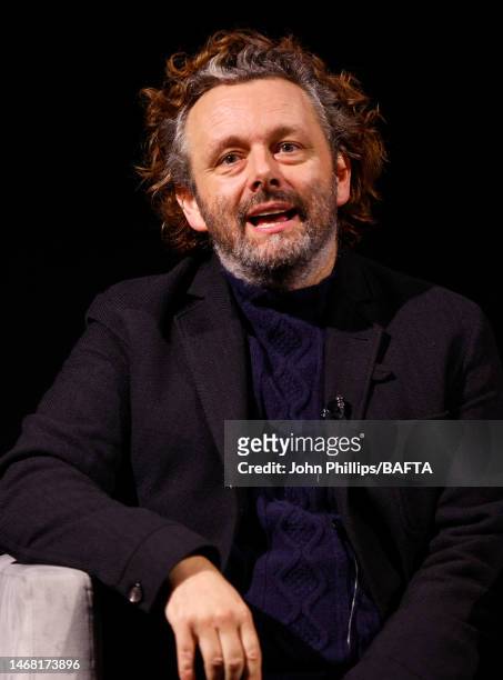 Michael Sheen onstage during the BAFTA Cymru: St David's Day Celebration panel discussion at BAFTA on February 20, 2023 in London, England.