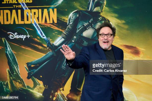 Director Jon Favreau promotes the third season of the original Disney+ series, Star Wars: The Mandalorian at the Ritz Carlton Hotel on February 21,...