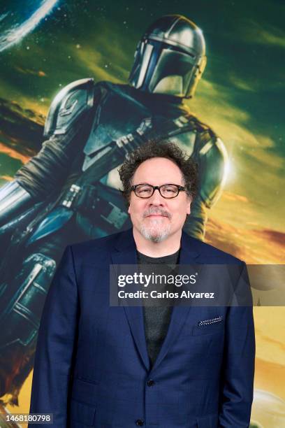 Director Jon Favreau promotes the third season of the original Disney+ series, Star Wars: The Mandalorian at the Ritz Carlton Hotel on February 21,...