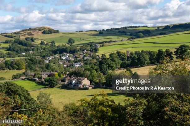 the village of rainow, cheshire, england - small village countryside stock pictures, royalty-free photos & images