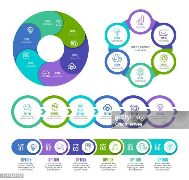 set of infographic element - infographic stock illustrations