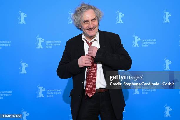 Director and screenwriter Philippe Garrel attends the "Le grand chariot" premiere during the 73rd Berlinale International Film Festival Berlin at...