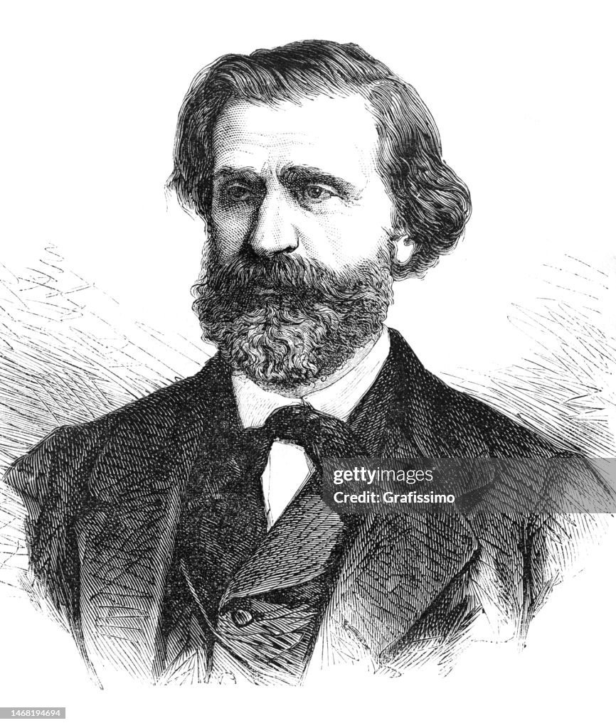 Giuseppe Verdi italian composer portrait 1867