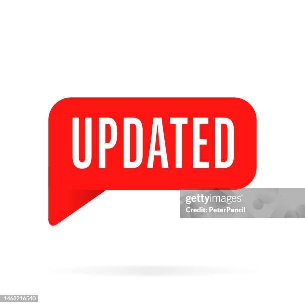 Updated Alert Icon Updated Icon Vector Photos and Premium High Res Pictures - Getty Images