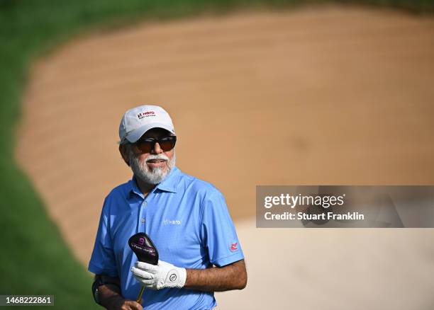 Hero CEO Pawan Munjal during the Hero golf challenge prior to the Hero Indian Open at Dlf Golf and Country Club on February 21, 2023 in India.