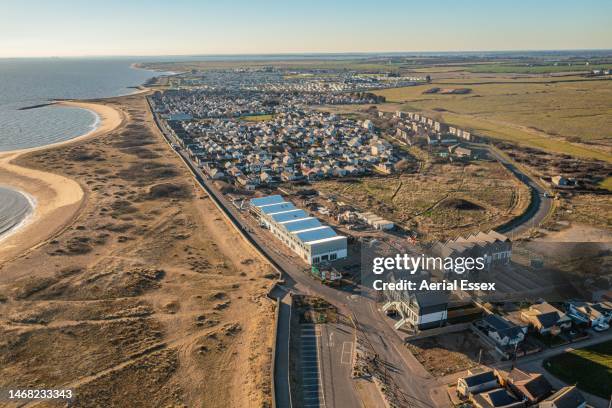jaywick regeneration. - residential erosion control stock pictures, royalty-free photos & images