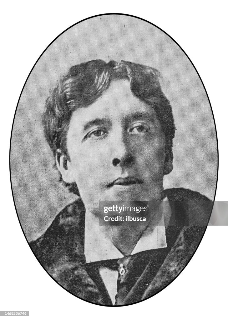 Antique photo: Oscar Wilde