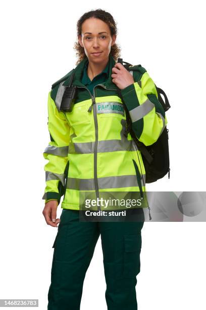 ritratto paramedico - rescue worker foto e immagini stock