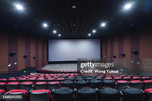 Empty cinema screening hall Empty cinema screening hall