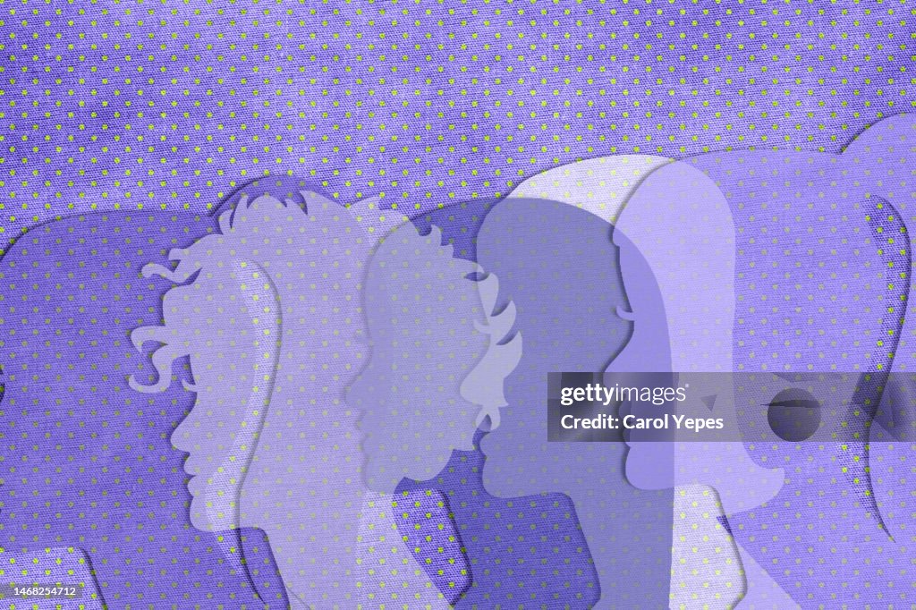 Women history month conceptual.paper work.March