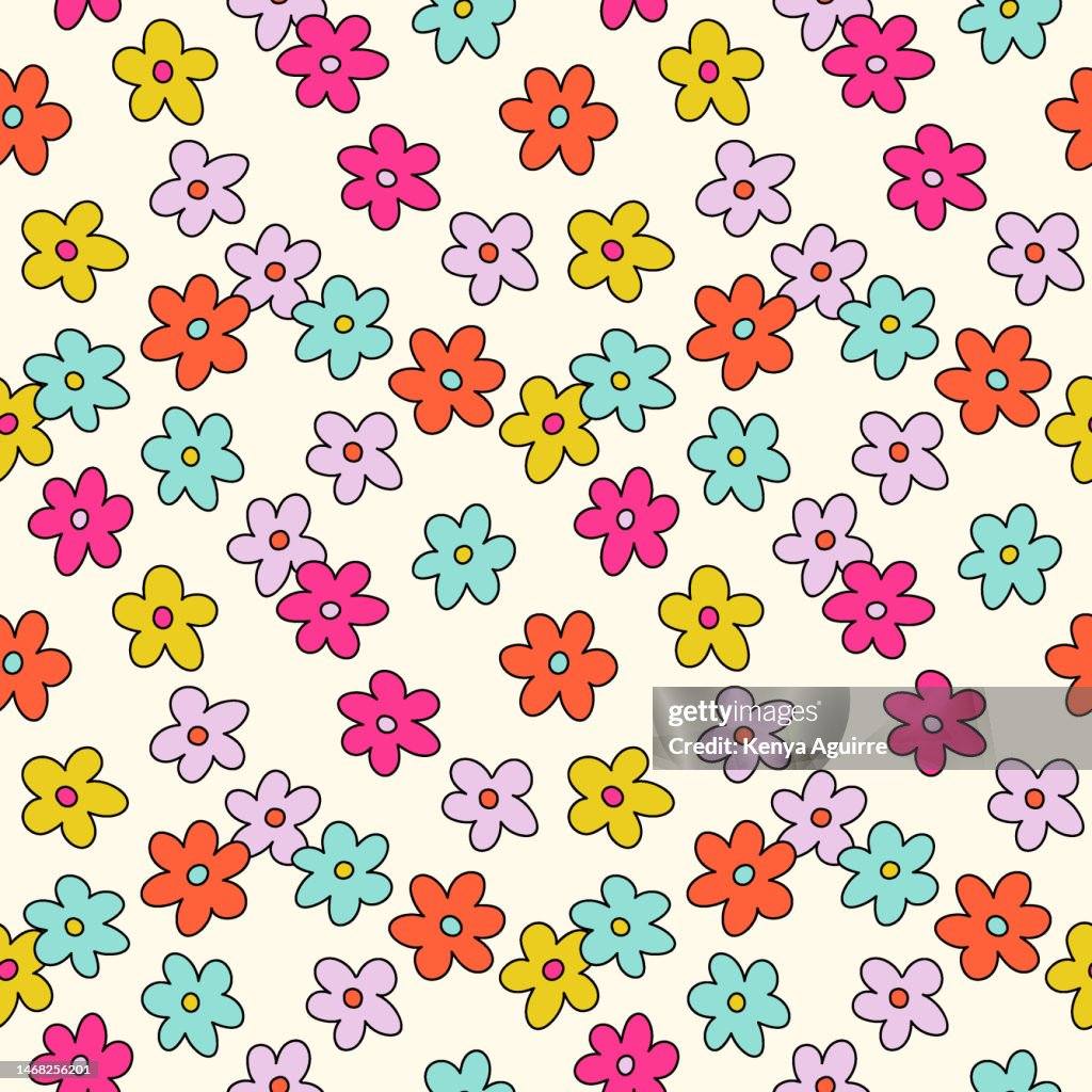 February Spring Pattern Background Spring Seamless Pattern Floral Background Floral Seamless Pattern ...
