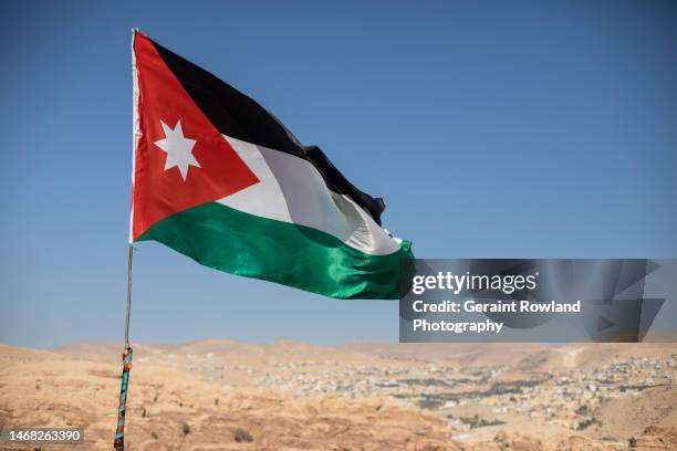 travel photography - petra, jordan - all middle eastern flags stock pictures, royalty-free photos & images