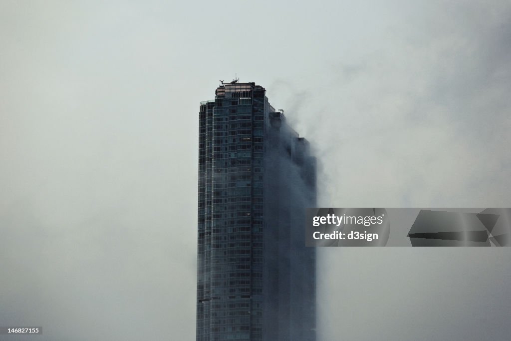 Skyscraper in cloud