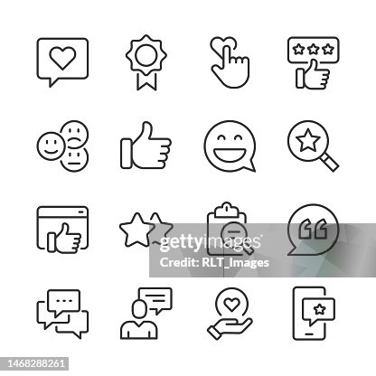 Feedback & Testimonial Icons — Monoline Series Feedback & Testimonial Icons — Monoline Series