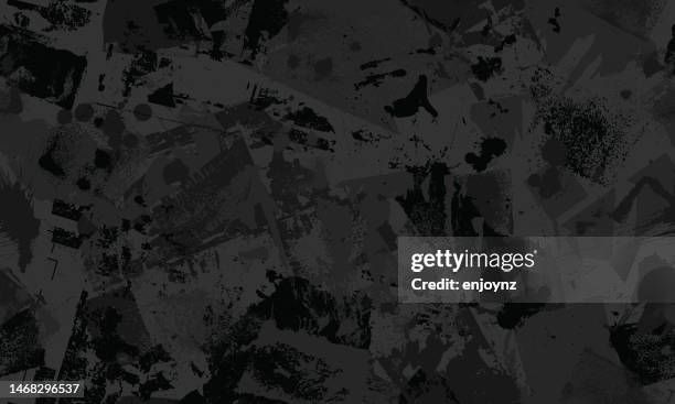bildbanksillustrationer, clip art samt tecknat material och ikoner med seamless camouflaged black grunge textures wallpaper background - black background patterns