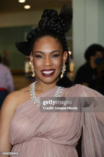 Beah Richards Award recipient, Angela Lewis at the 2023 Pan African Film & Arts Festival at Cinemark Baldwin Hills Crenshaw Plaza on February 20,...