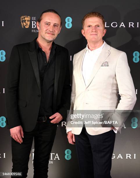 Jonathan Redmond and Matt Villa attend the BAFTA Film Awards 2023 Nominees Party supported by Bulgari, at The National Gallery on February 18, 2023...