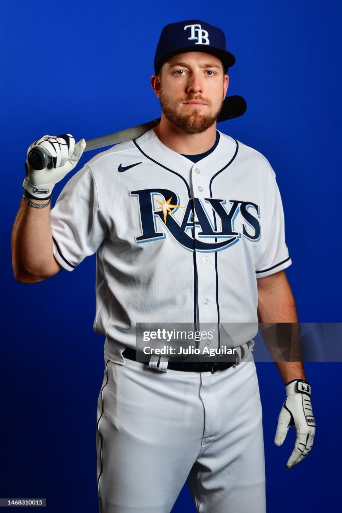 Luke Raley of the Tampa Bay Rays poses during the 2023 Tampa Bay Rays ...