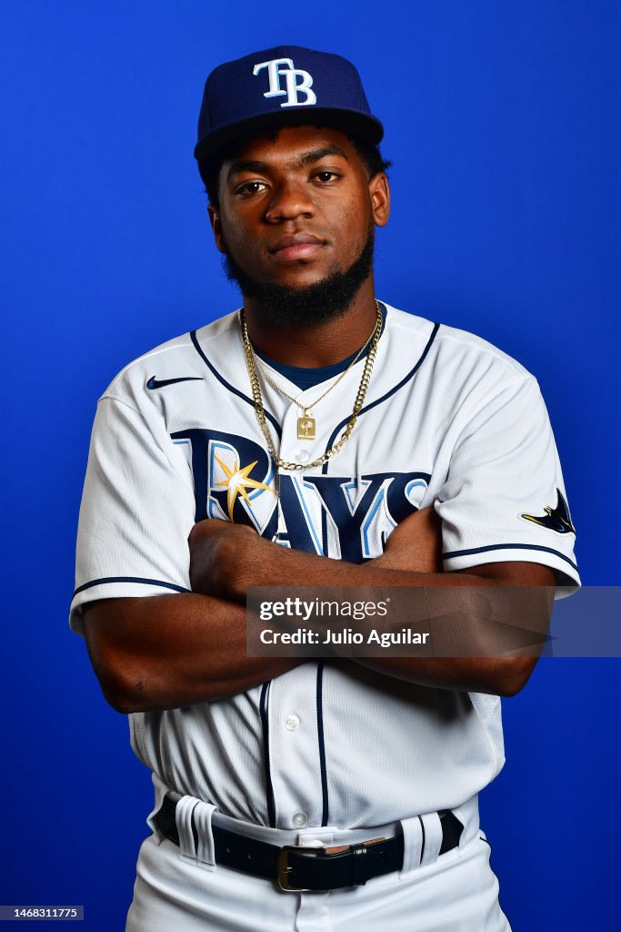 Basabe Rays Osleivis Basabe of the Tampa Bay Rays poses during the 2023 Tampa Bay ...