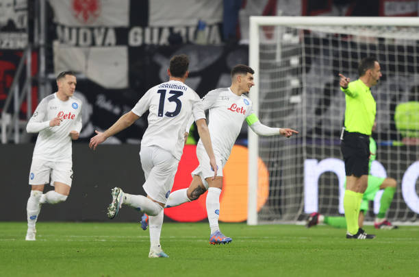 DEU: Eintracht Frankfurt v SSC Napoli: Round of 16 Leg One - UEFA Champions League