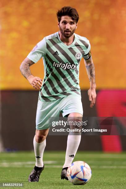 Carles Plana of Los Troncos FC in action during round seven of the Kings League Infojobs match between Los Troncos FC and Saiyans FC at Cupra Arena...