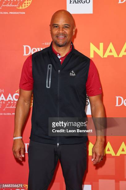 Dondre Whitfield attends the 54th NAACP Image Awards Golf Invitational, A PGD Global Production at Wilshire Country Club on February 21, 2023 in Los...