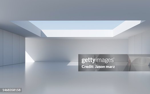 3D white rendering space 3D white rendering space