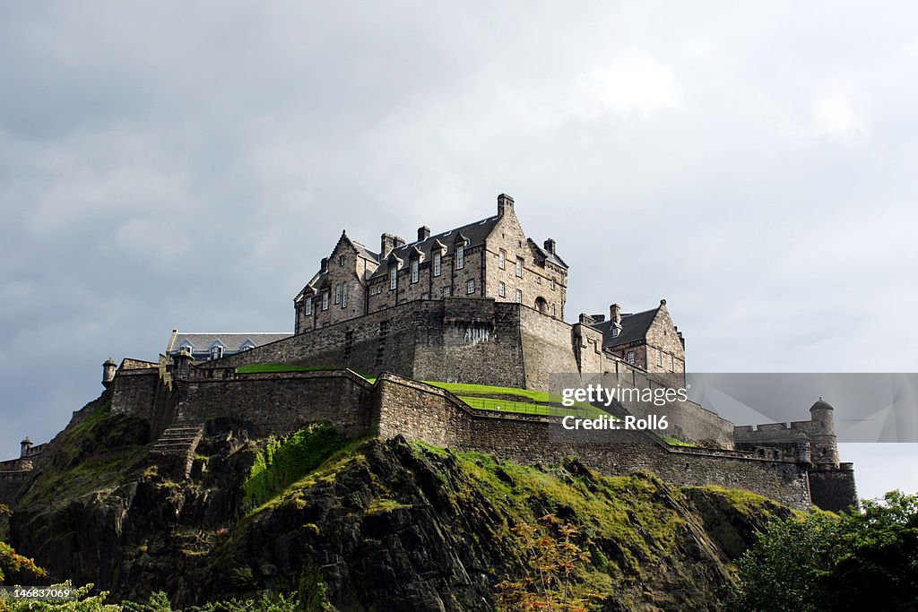 Edinburgh Castle Against a Stormy Sky