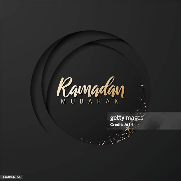 simple elegant ramadan greeting - ramadan greeting stock illustrations