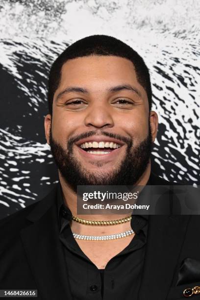 Shea Jackson Jr. Attends the Los Angeles premiere of Universal Pictures' "Cocaine Bear" at Regal LA Live on February 21, 2023 in Los Angeles,...