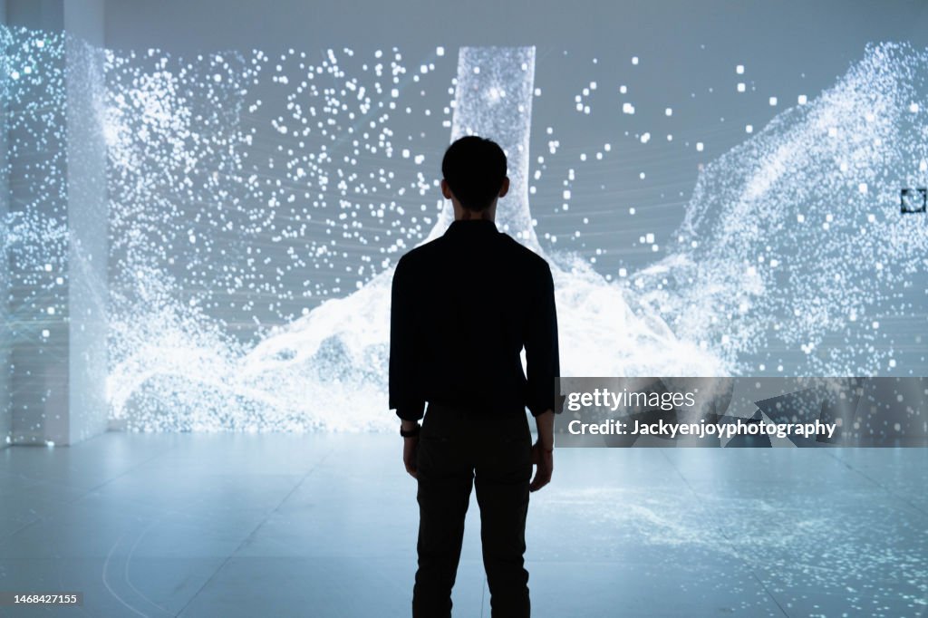 Man in Virtual Reality