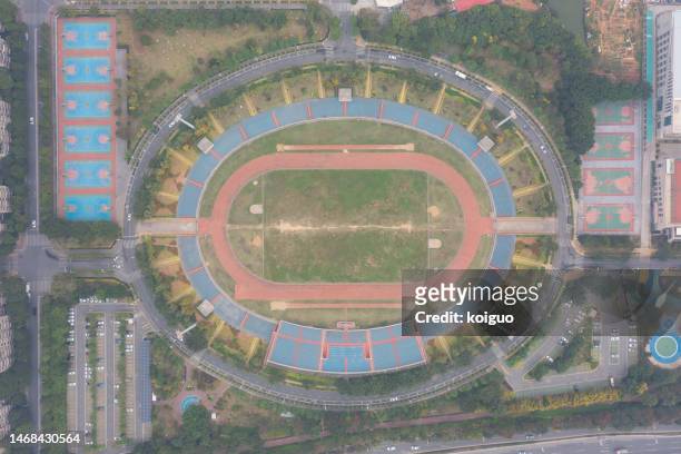 aerial view of large outdoor stadium - china football stock pictures, royalty-free photos & images